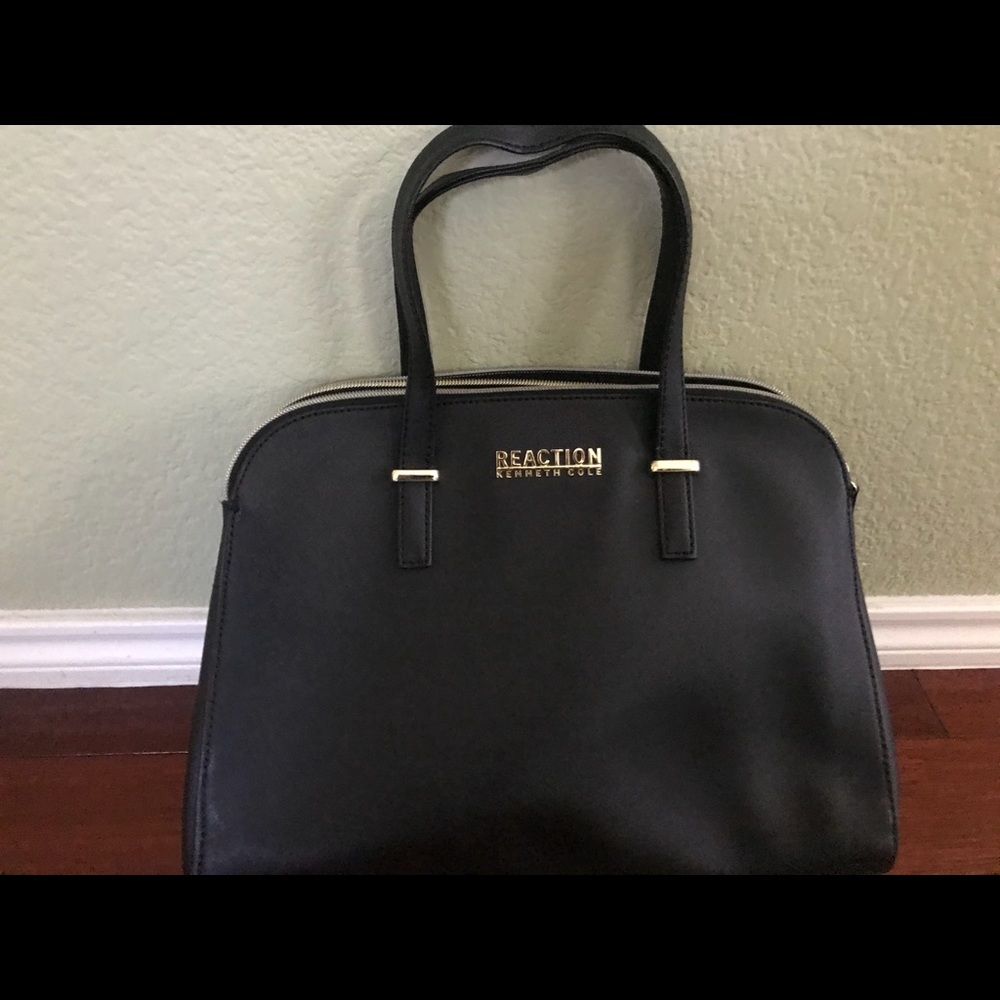 Sold Black Purse with Gold Accent